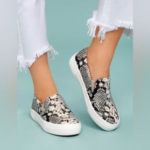 Steve Madden Snakeskin Slides